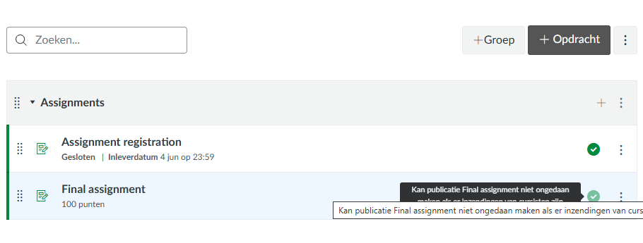 screenshot bij deze bevinding