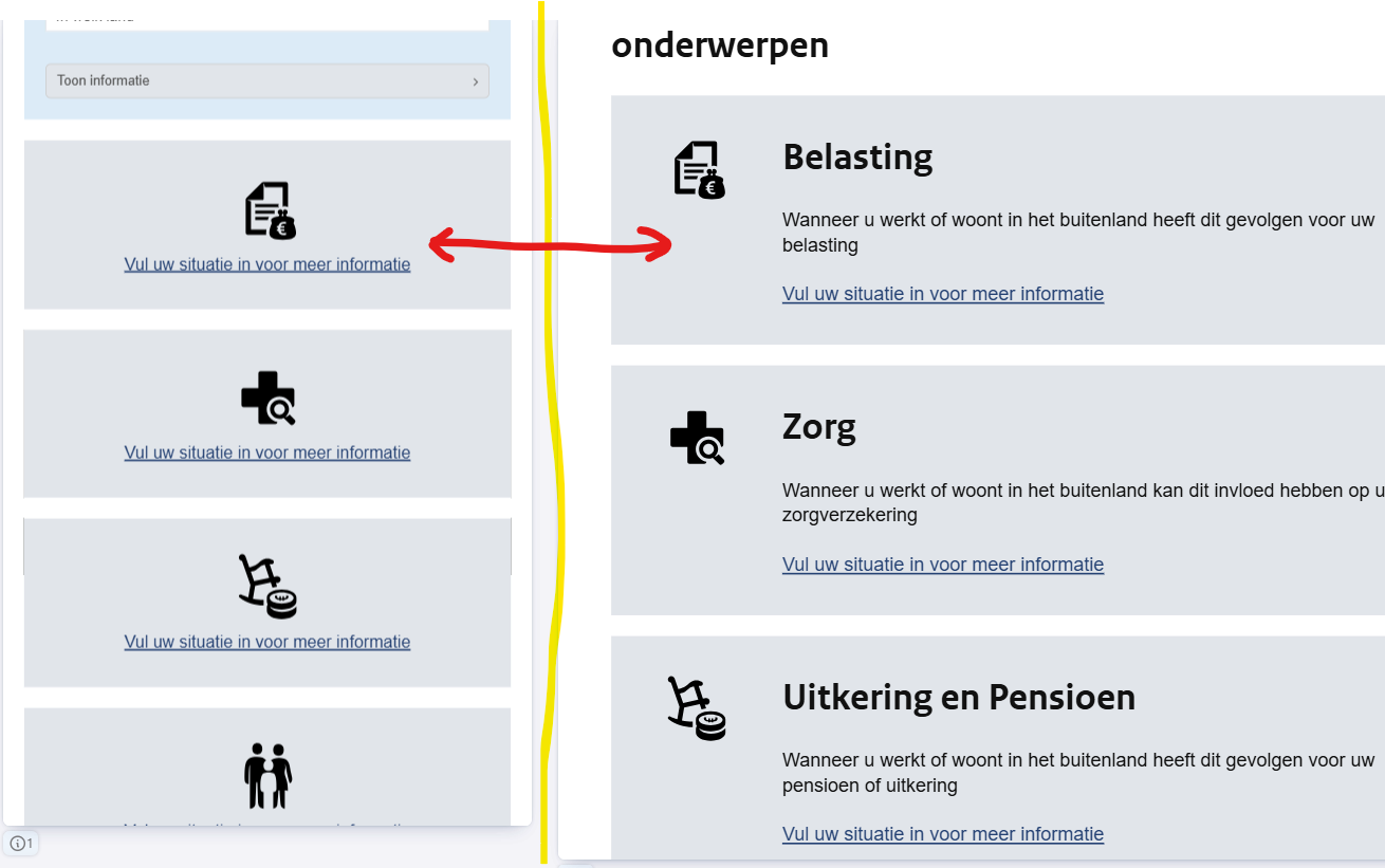 Screenshot voorbeeld ontbrekende tekst
